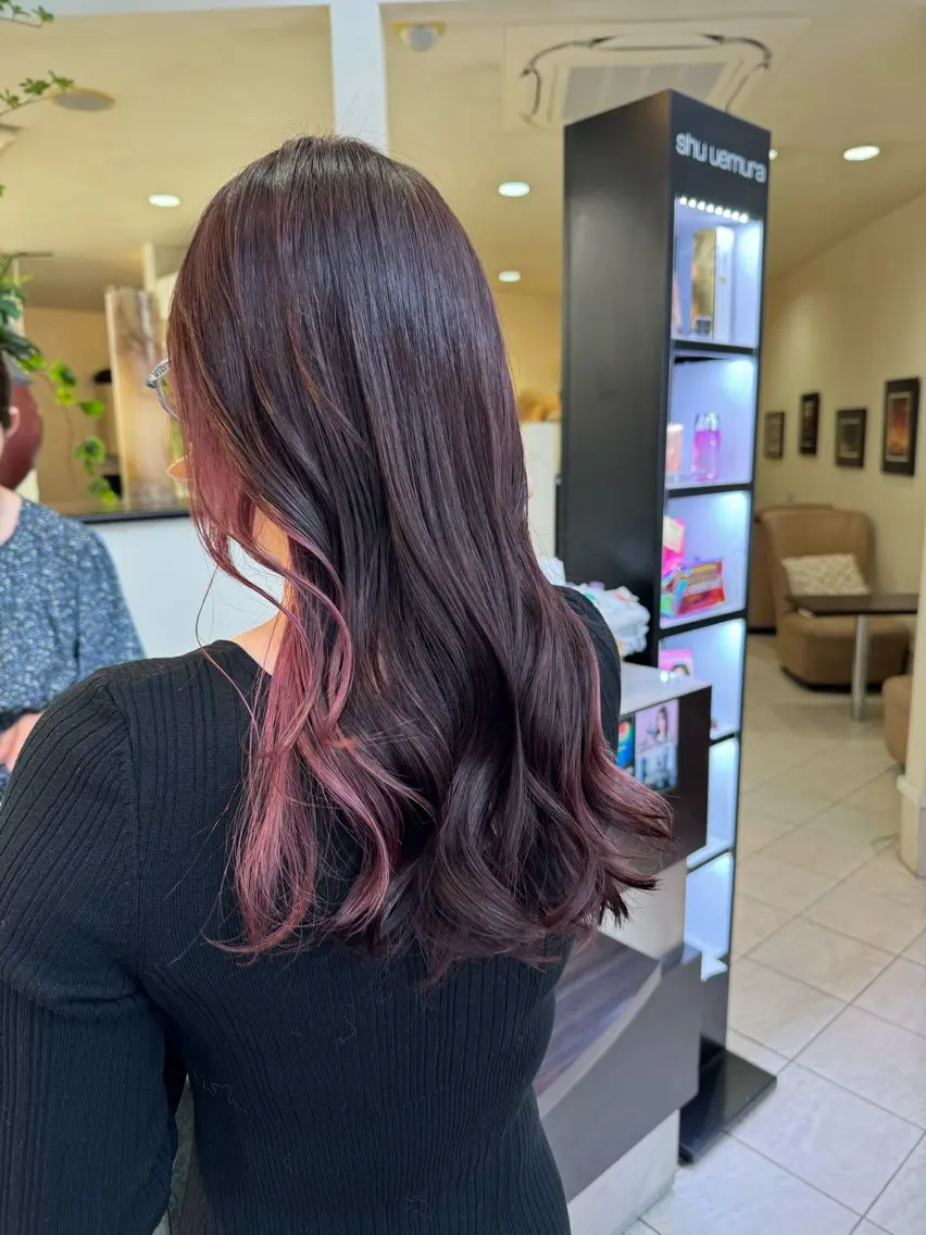 セミロング カラー カット ヘアカラー コレットヘアー 田中アヤノのヘアスタイル