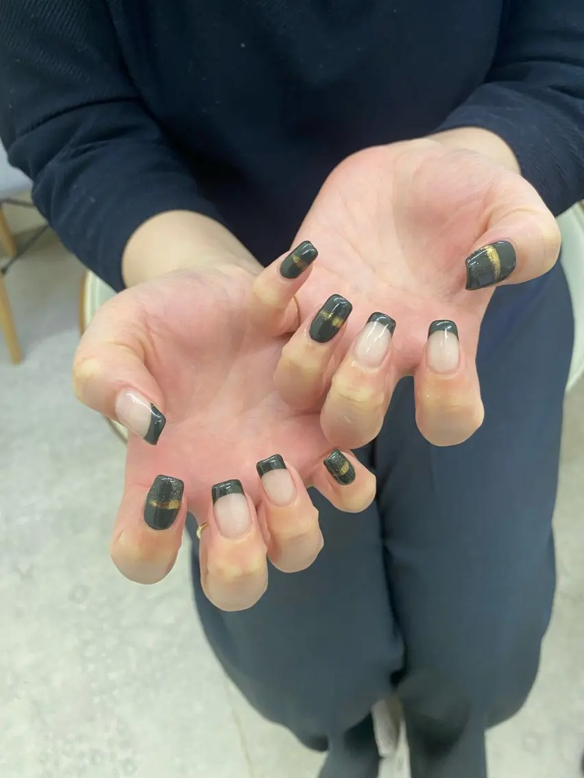 ネイル フレンチネイル ハンドネイル nail salon muuのネイルデザイン