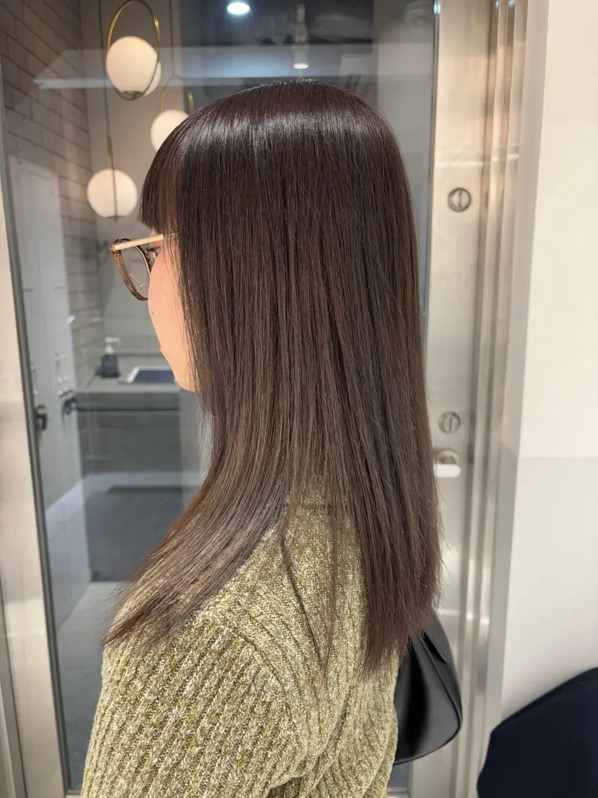 ミディアム カラー カット ヘアカラー satsuki 暖色・ブラウンカラーのヘアスタイル
