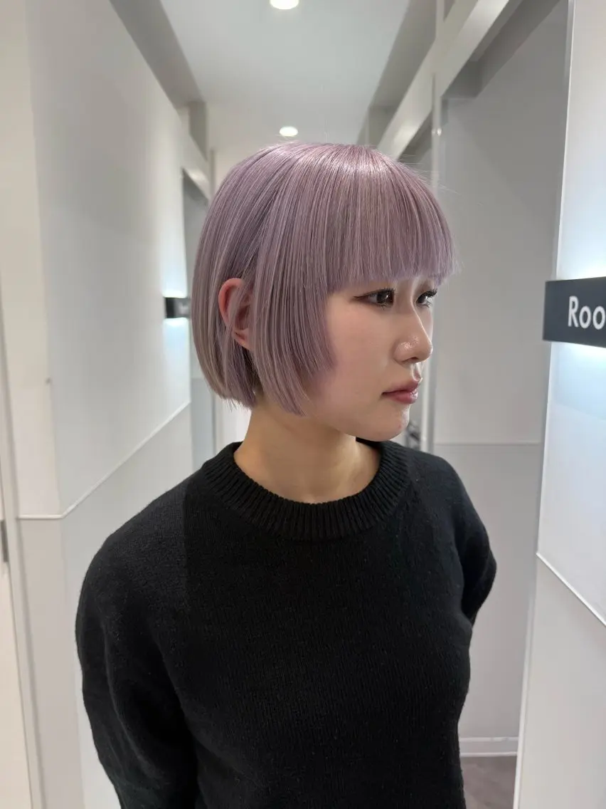 ショート カラー ブリーチ REN /名駅のヘアスタイル