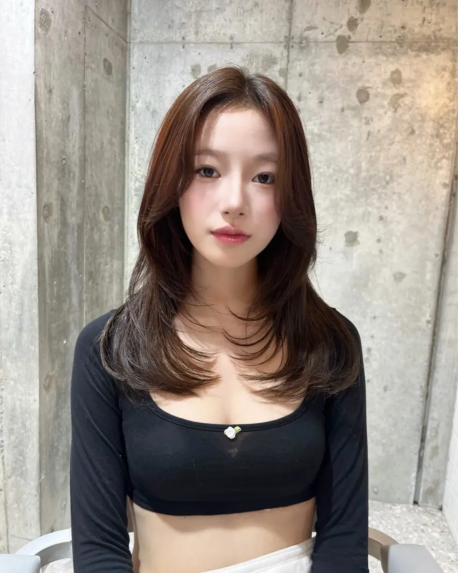 セミロング レイヤー/ワンホン 新宿🤍Maiのヘアスタイル