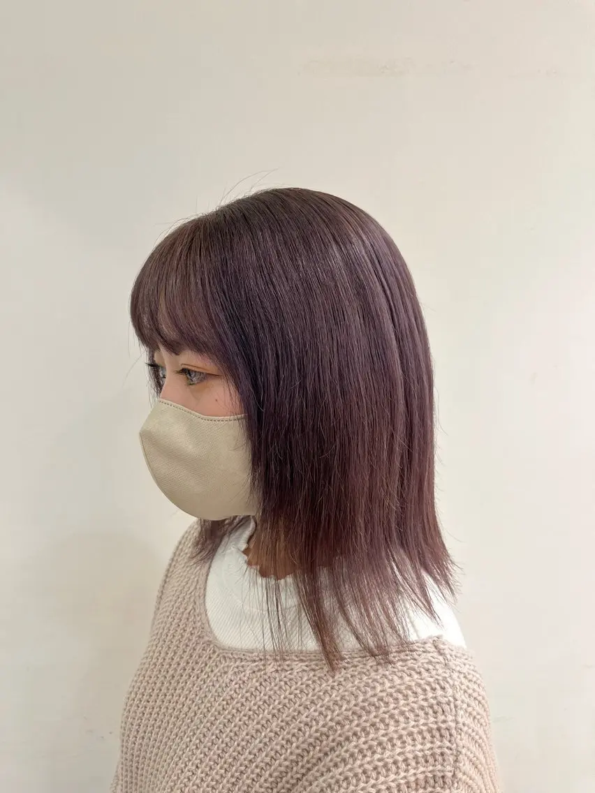ミディアム カラー ヘアカラー Sanaダブルカラー ✨️パルコ徒歩1分のヘアスタイル
