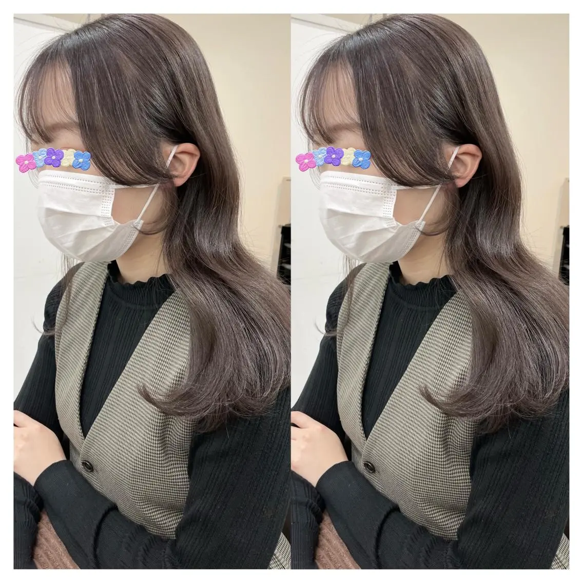 ロング カラー カット 村山 茉衣のヘアスタイル