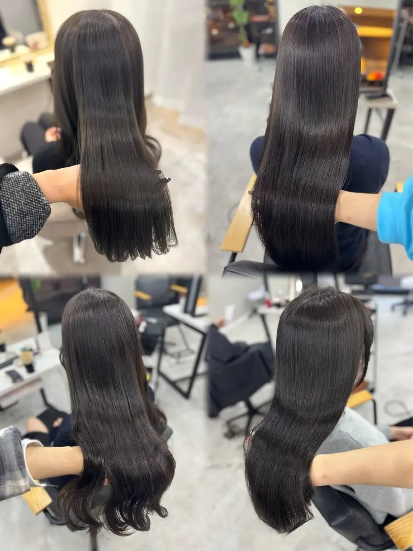ロング カラー アッシュ アッシュブラウン ベージュカラー 黒髪 ブリーチ カット ヘアカラー トリートメント 赤み無し柔らかカラー 【梅田】madokaのヘアスタイル