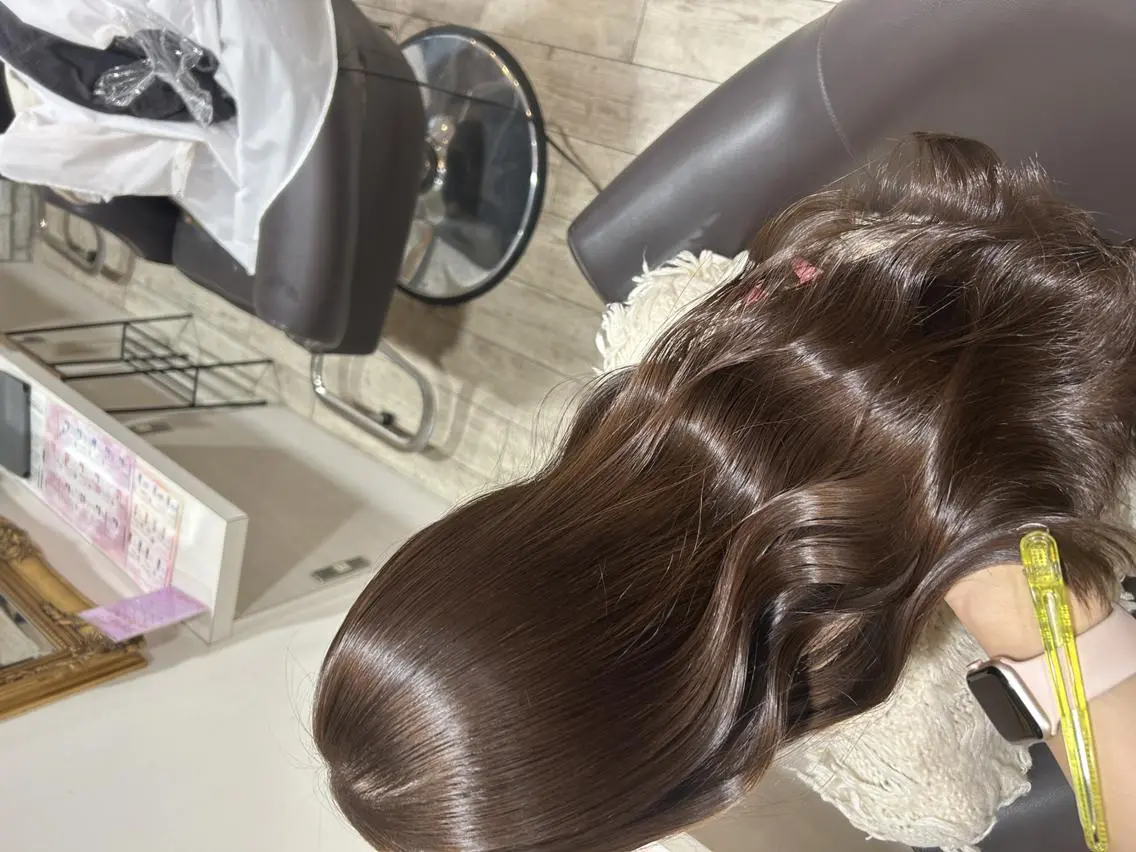 ロング カラー ヘアアレンジ 🦄🫧透明感 絹髪特化🫧🍓のヘアスタイル