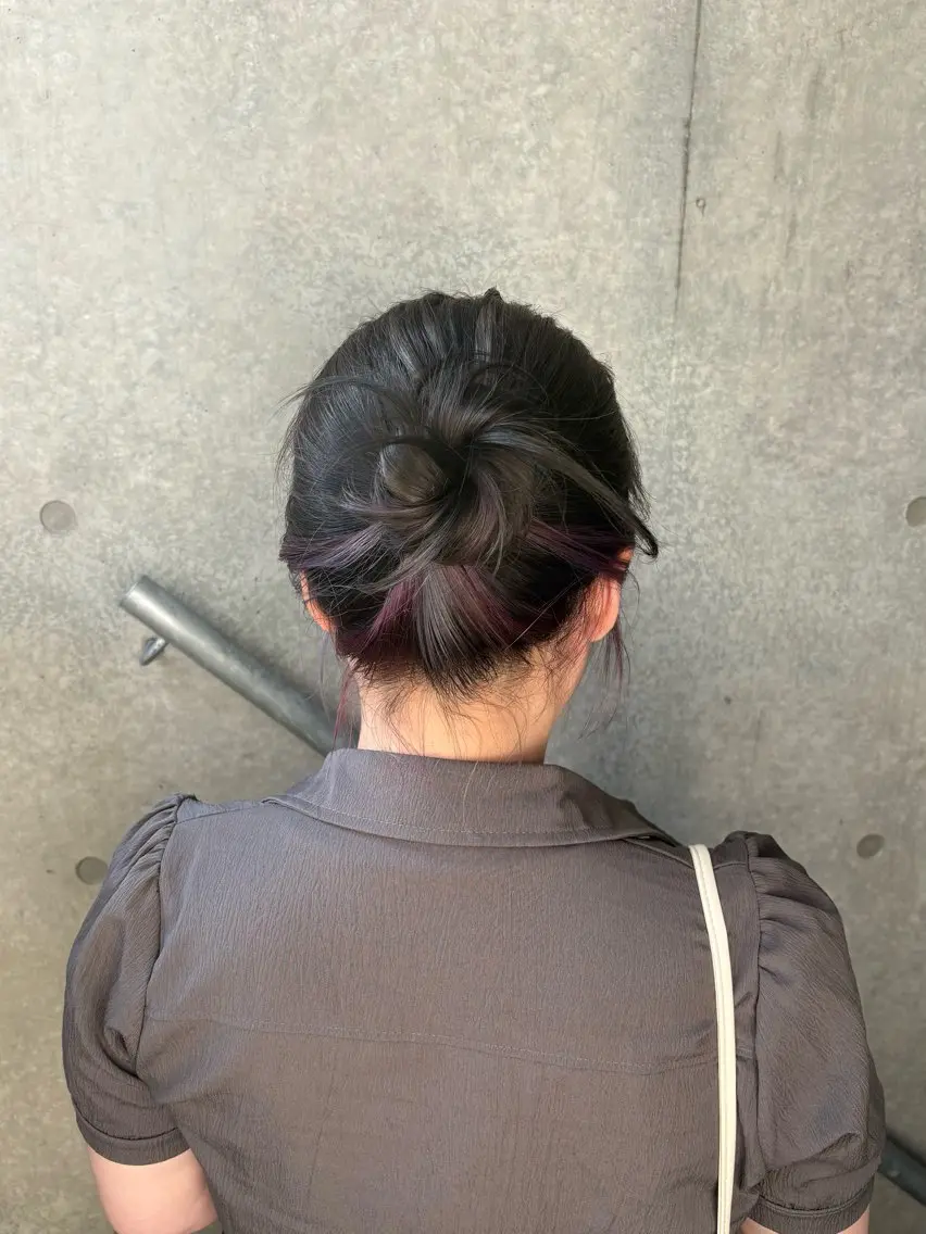 ミディアム カラー ヘアカラー トリートメント はまだ けいたのヘアスタイル
