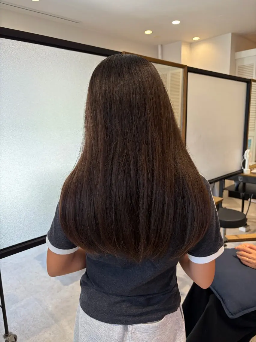ロング カット 奥村 奈々加のヘアスタイル