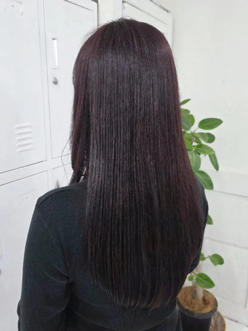 ロング カラー ブラウンカラー ダブルカラー カット ヘアカラー トリートメント toiro ちだしえりのヘアスタイル