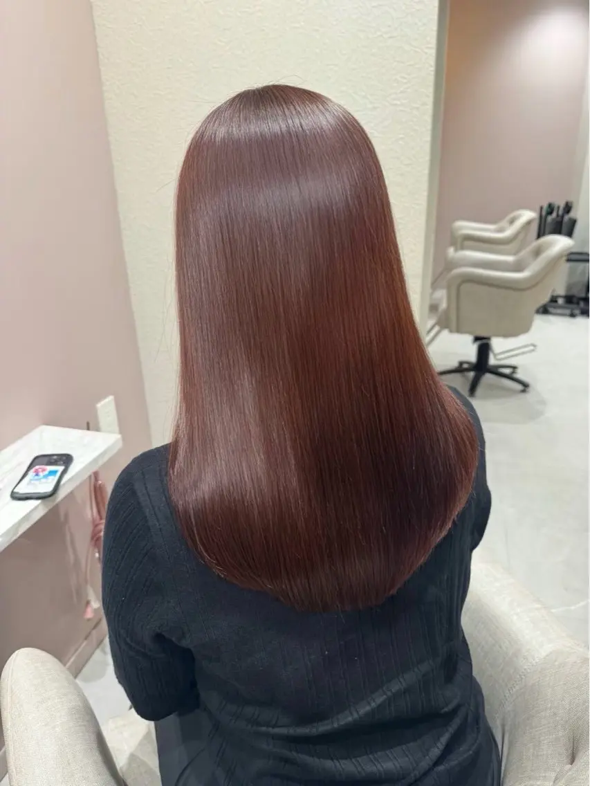 セミロング カラー ヘアカラー 🫧ナチュラル矯正 /カラー🫧あやりのヘアスタイル