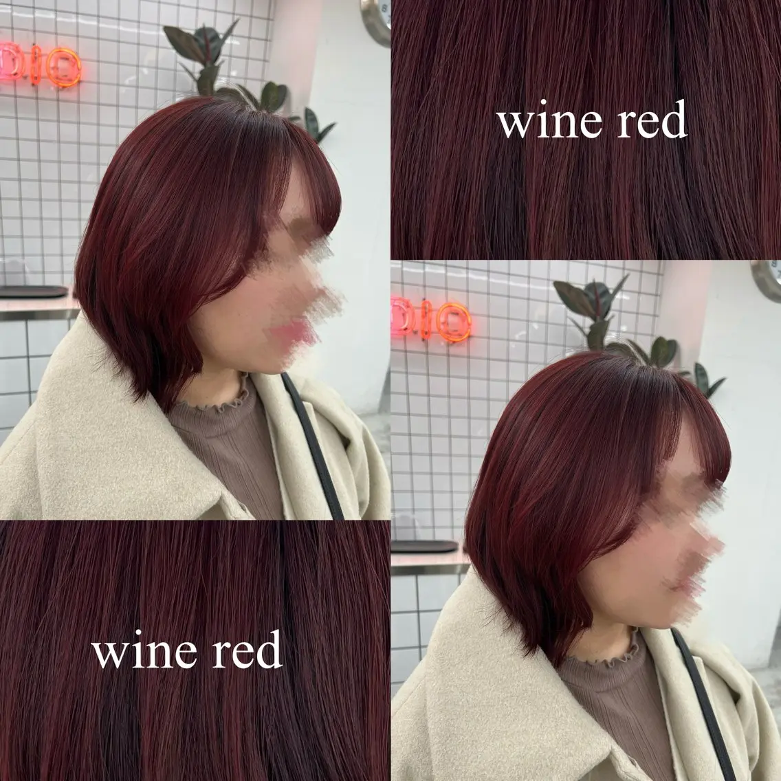 ミディアム カラー ベージュカラー ブリーチ ボルドーカラー ブラウンカラー ブリーチなしカラー カット ヘアカラー 🌷︎あすか🌷 JILLSTUDIOのヘアスタイル