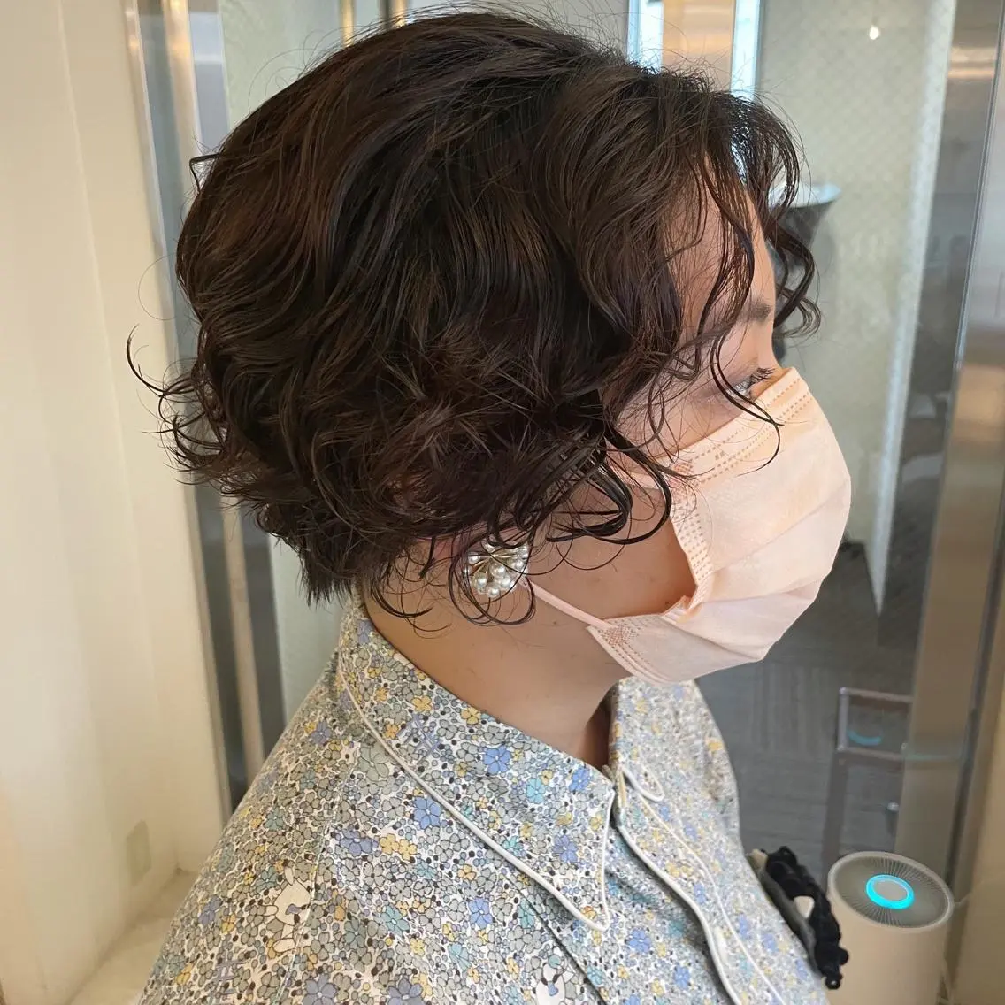 **朝の時短**ふわふわパーマ+cut➕トリートメントの写真