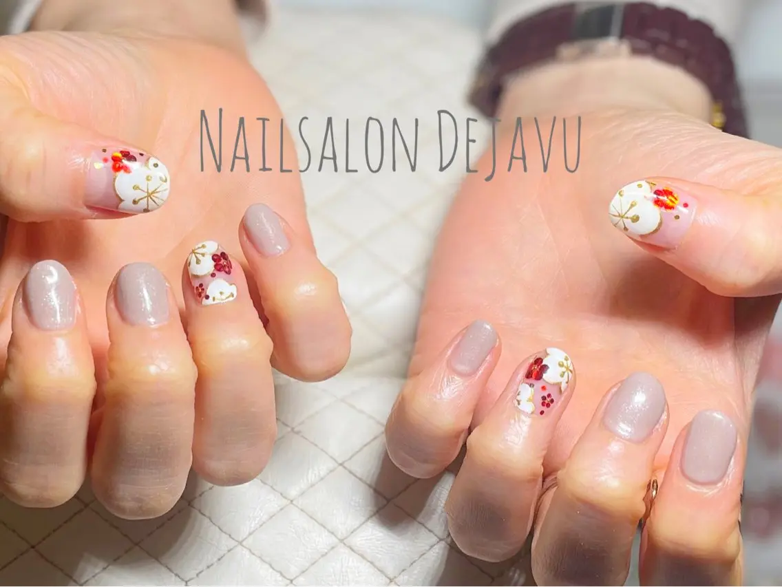 ネイル アートネイル 冬ネイル クリスマス Nail salon Dejavu 🌿のネイルデザイン