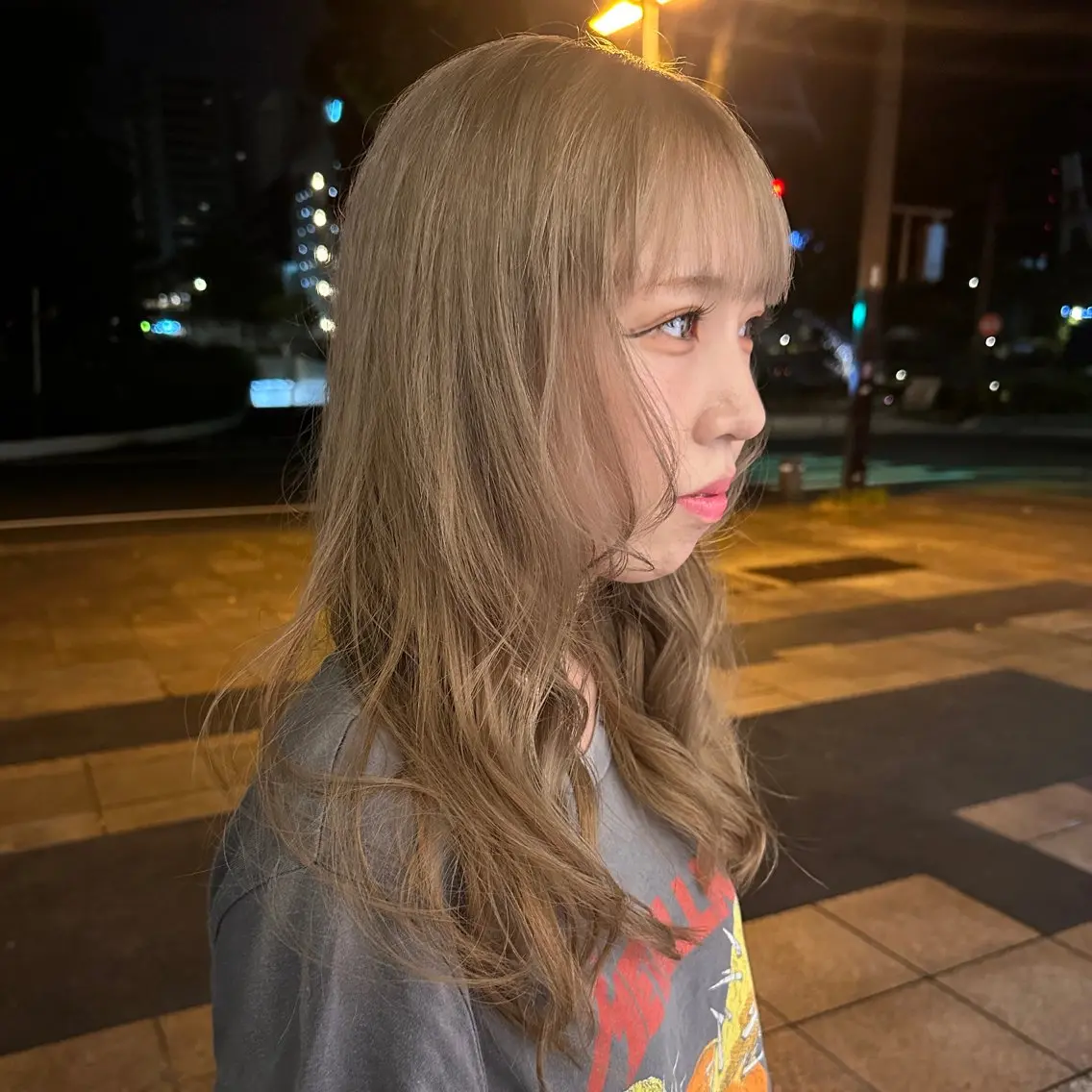 ロング カラー ベージュカラー ブリーチ ブロンド ケアブリーチ 透明感カラー ヘアカラー yuki/ブリーチ /デザインカラーのヘアスタイル