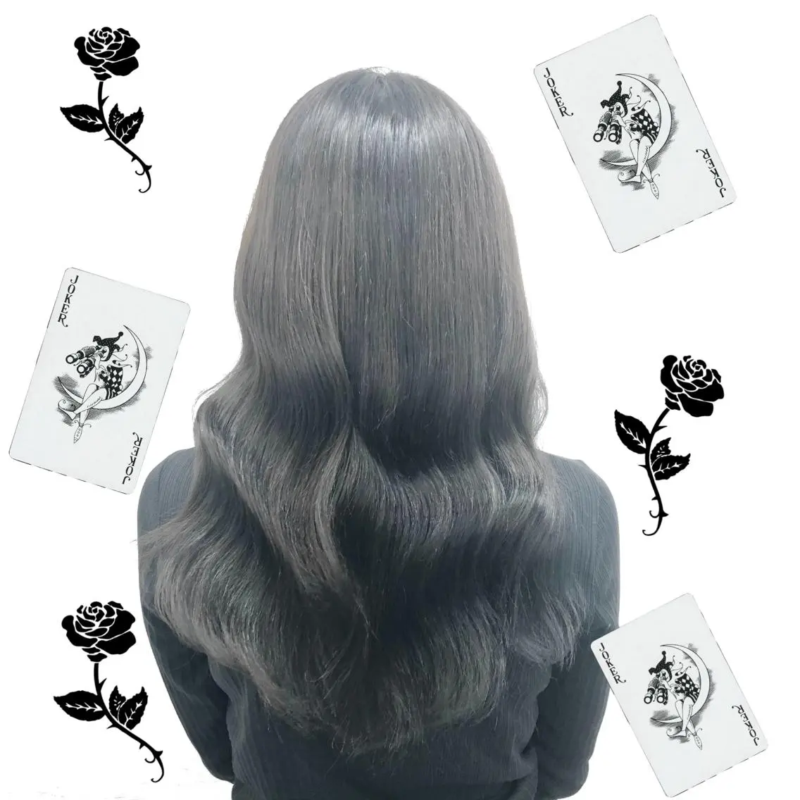 ロング カラー パーマ ヘアアレンジ メンズ キッズ 上品＆韓国風 🥀海心🥀のヘアスタイル