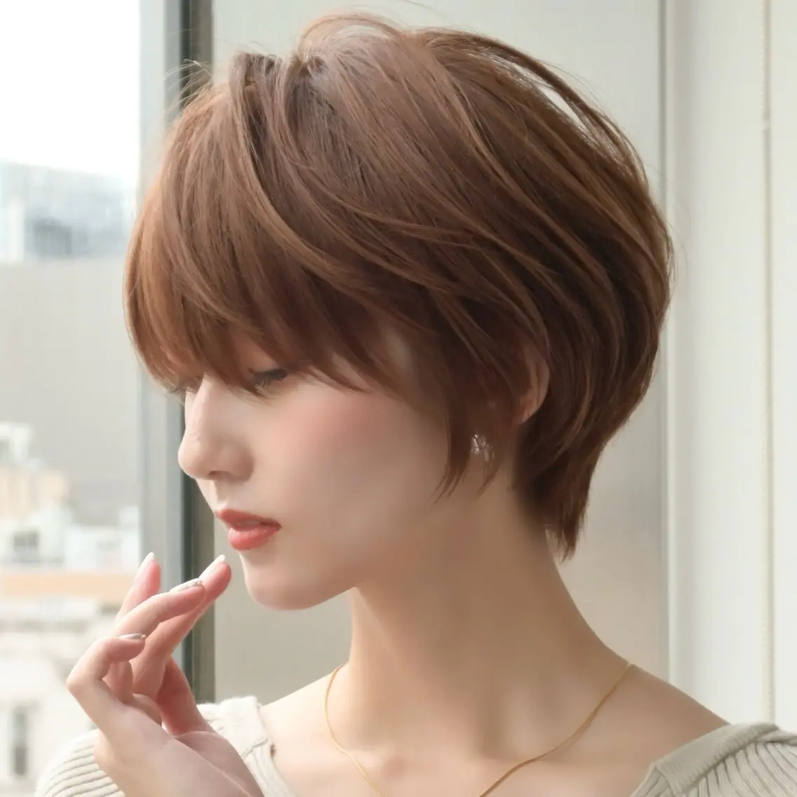 ショート カット トリートメント 朝ラクが続くショート /銀座/若狭真央のヘアスタイル