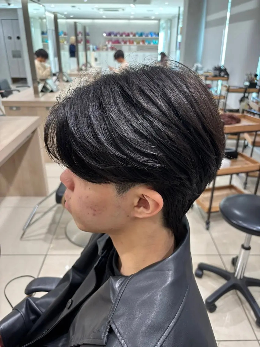 ショート パーマ メンズ カット 縮毛矯正 メンズ比率エリア No.1/林慶太のヘアスタイル