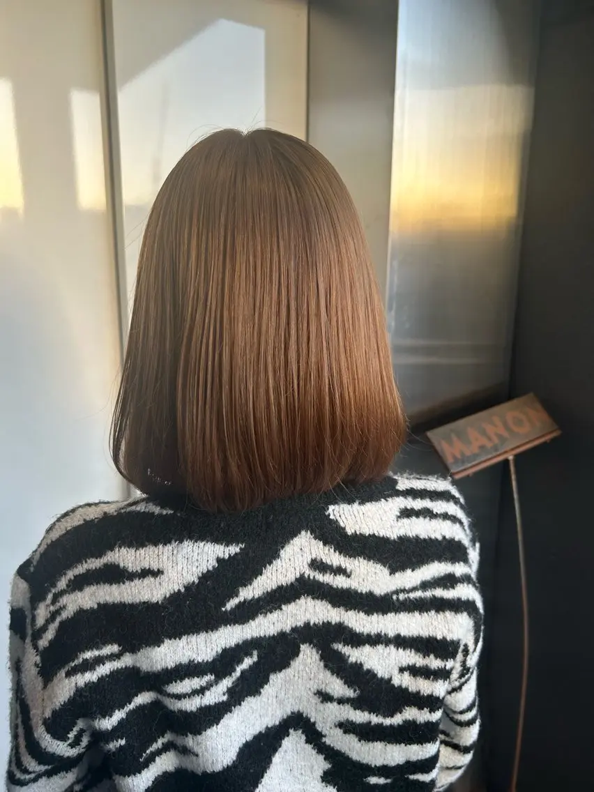 ミディアム カラー ヘアカラー トリートメント 滝本 和叶のヘアスタイル