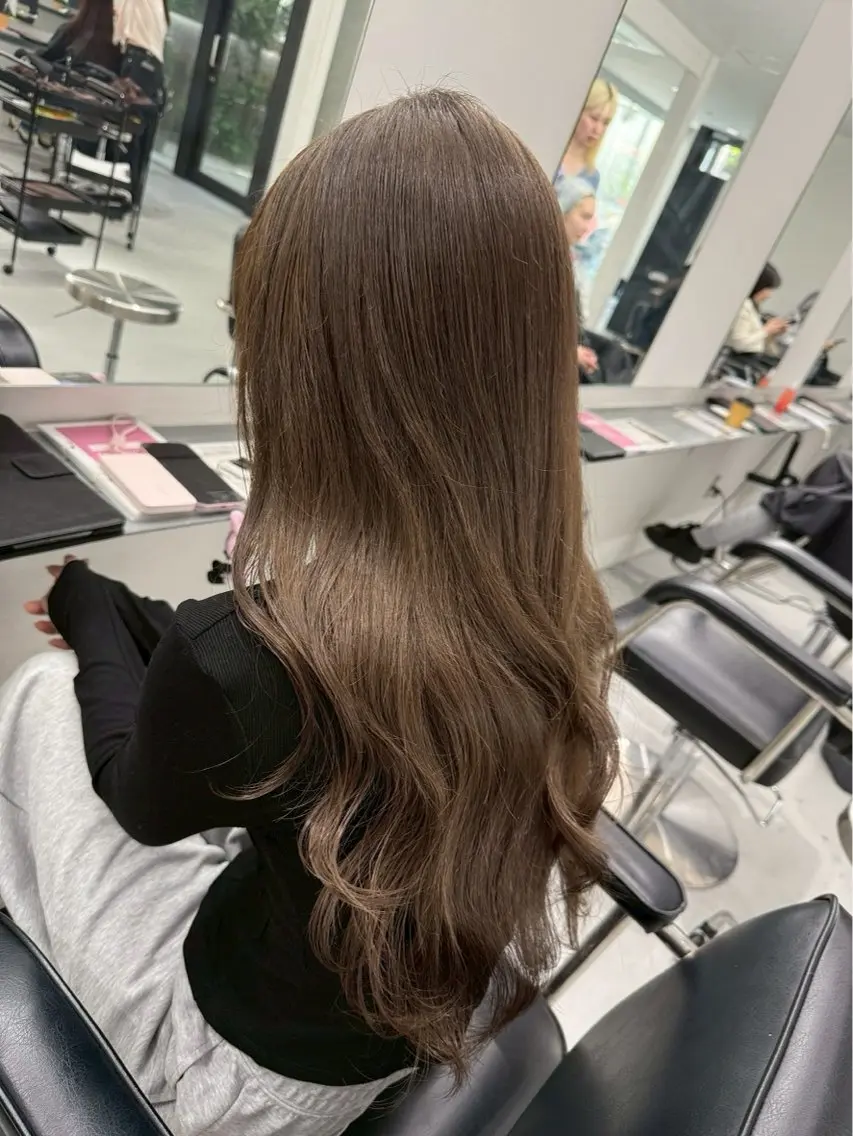 ロング カラー 縮毛矯正モデル募集中 /新潟万代/かこ🩵のヘアスタイル