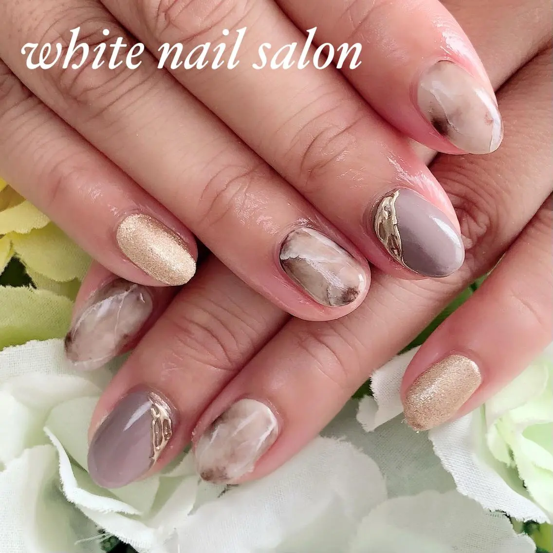 ネイル フットネイル ジェルネイル ハードジェル 持ち込み オフィスネイル ハンドネイル white nail salonのネイルデザイン