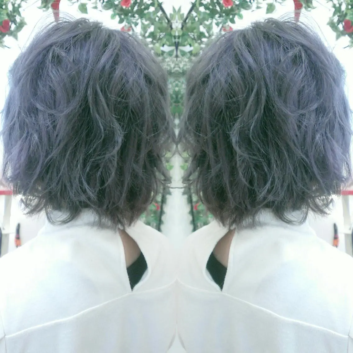 ショート カラー ラベンダーカラー カット ヘアカラー 植田 /エクステ /ブリーチ/髪質改善のヘアスタイル