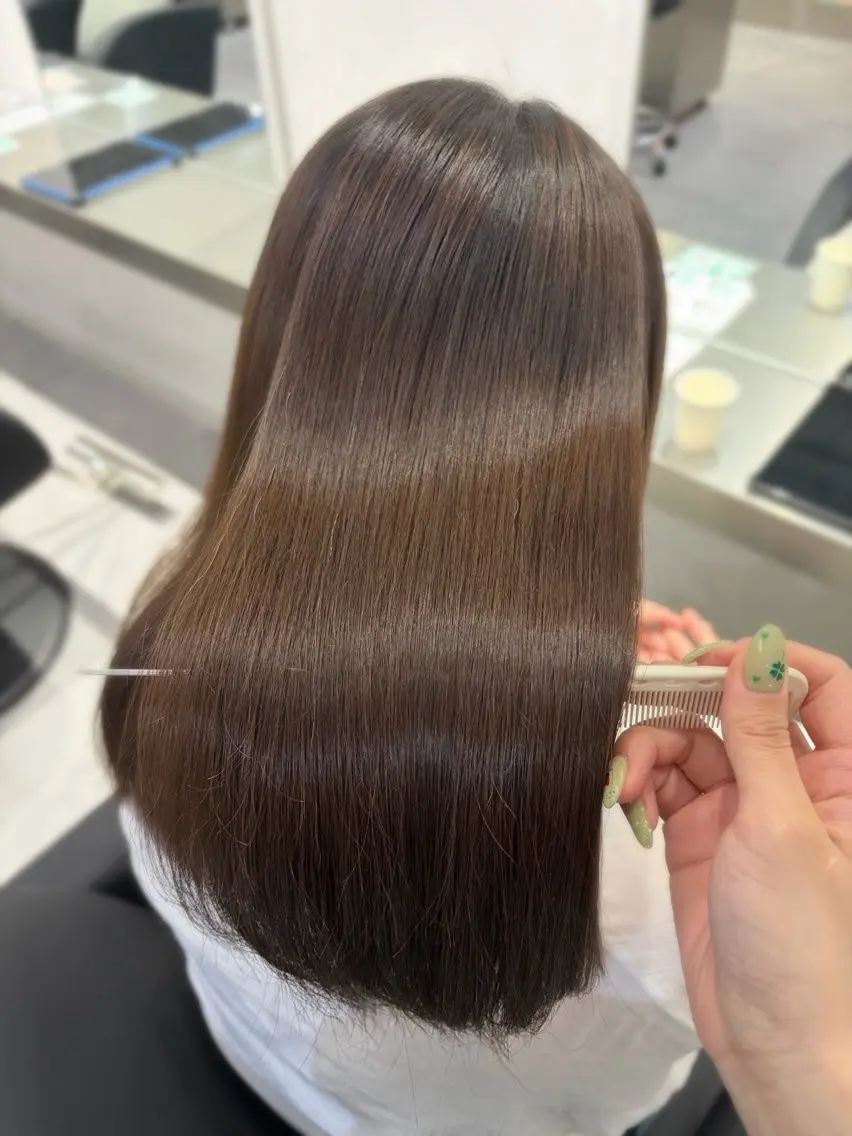 ロング 縮毛矯正 カット 縮毛矯正 🫧縮毛矯正支持率 No.1 ほのか🫧のヘアスタイル