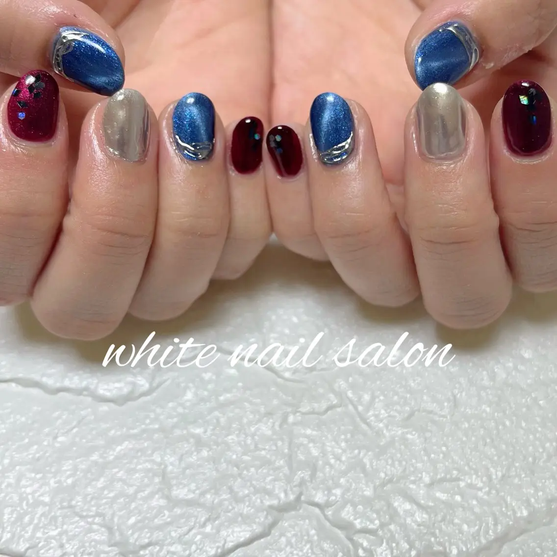 ネイル ラメ(グリッター) ハンドネイル white nail salonのネイルデザイン