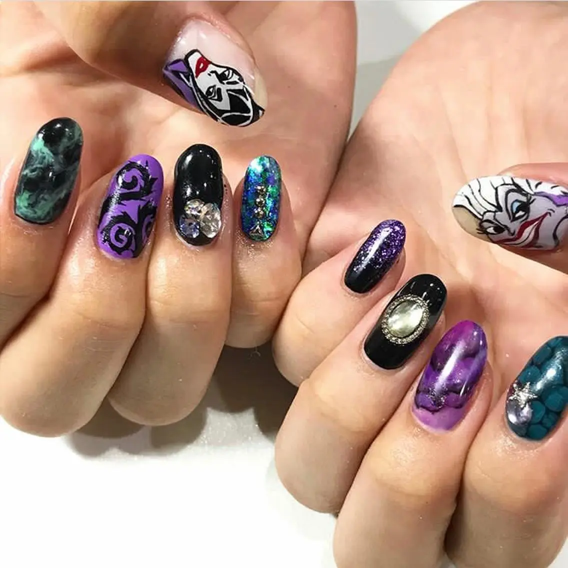 ネイル 渋谷／チップ長さ出し 👑アプレgel-xのネイルデザイン