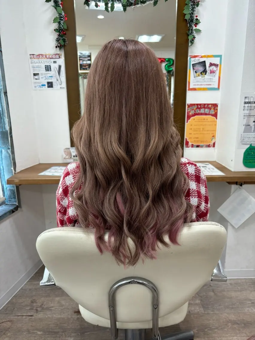 ロング シールエクステ エクステ エクステ 艶カラー🫧/シール エクステRYOKAのヘアスタイル