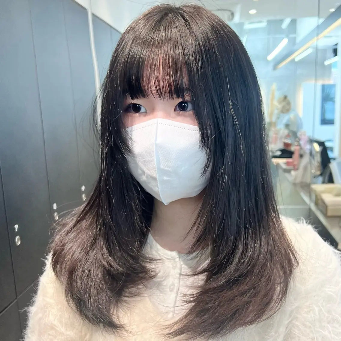 ミディアム カラー 透明感カラー 髪質改善 韓国風ヘア レイヤーカット カット ヘアカラー メンズ/韓国レイヤー /縮毛矯正/📍爽太のヘアスタイル