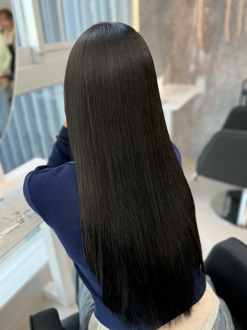 ロング カラー ヘアカラー トリートメント 💎あおい💎大宮 🦋ワンカラー🦋のヘアスタイル