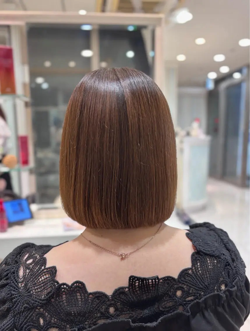 セミロング カット 縮毛矯正 トリートメント 髪質改善縮毛矯正 /レイヤー🌙ゆきのヘアスタイル