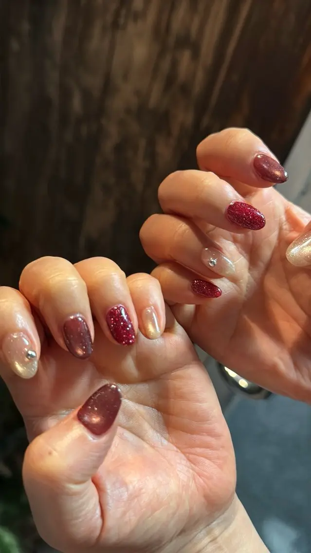 ネイル フラッシュネイル フラッシュマグ フットネイル フレンチネイル 韓国ネイル ハンドネイル SAKU nail 作島茜のネイルデザイン
