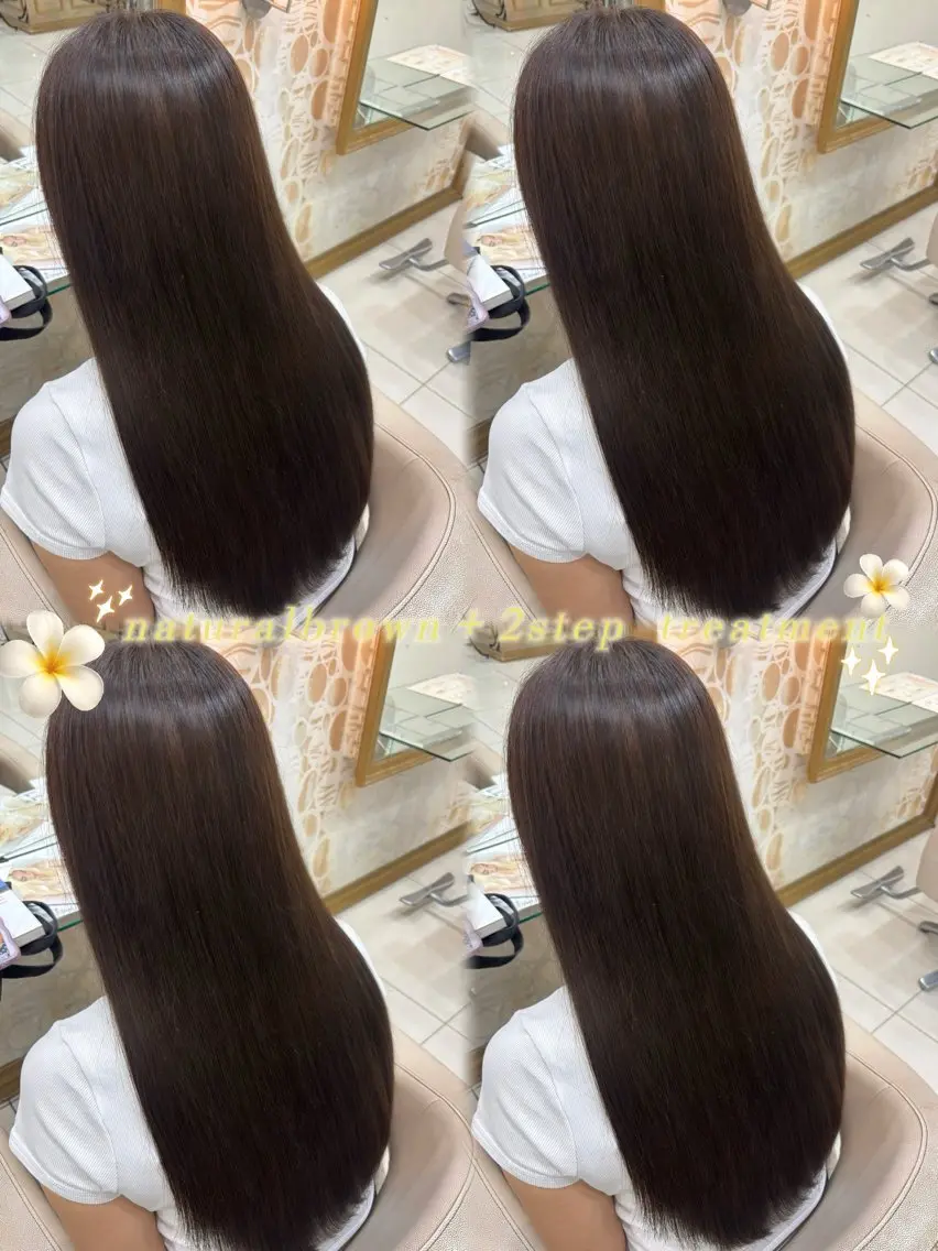 ロング ハイライト トリートメント ヘアカラー トリートメント ヘッドスパ 美髪縮毛矯正上大岡/ yuzu🌺☪️のヘアスタイル