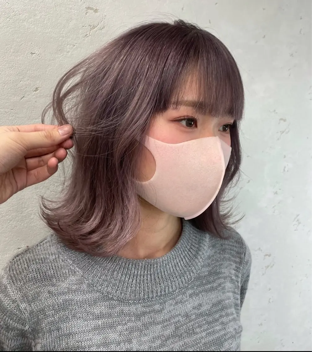 ミディアム テラダ ユウシンのヘアスタイル