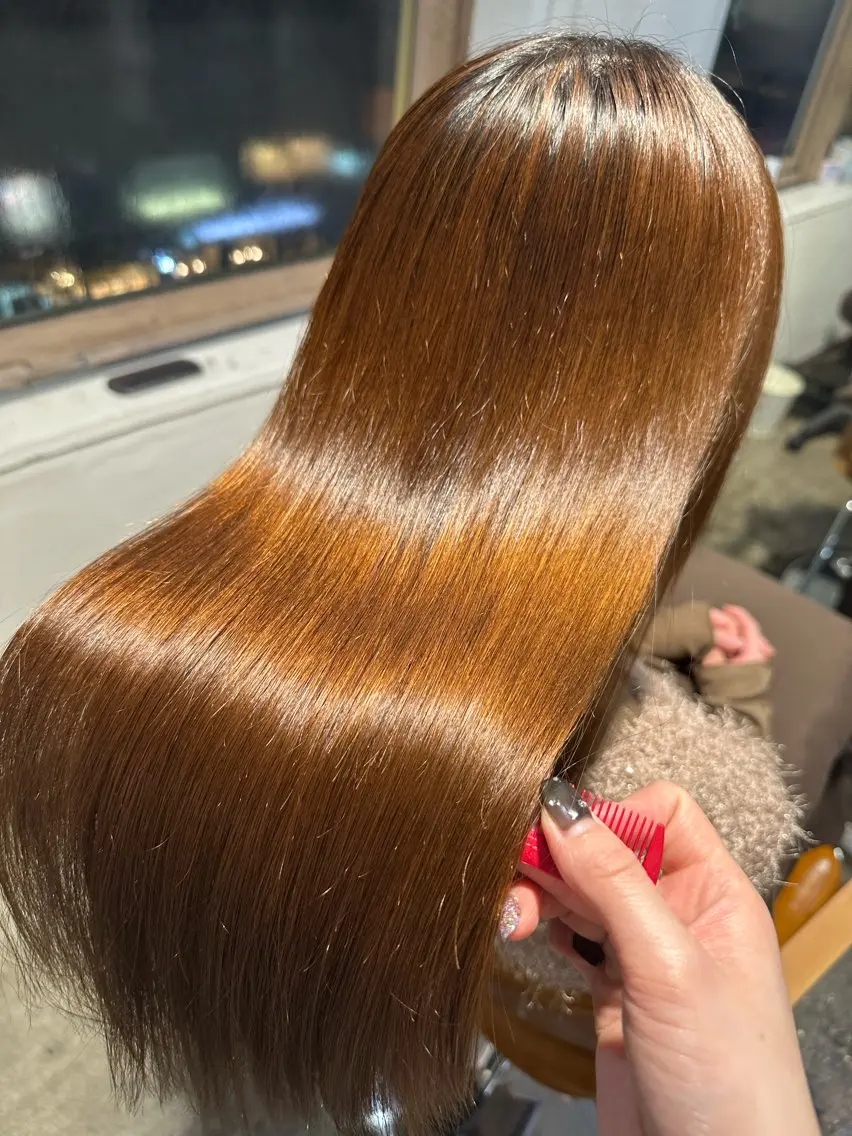 【撮影モデル】カット 髪質改善カラー+髪質改善tr Lv3の写真