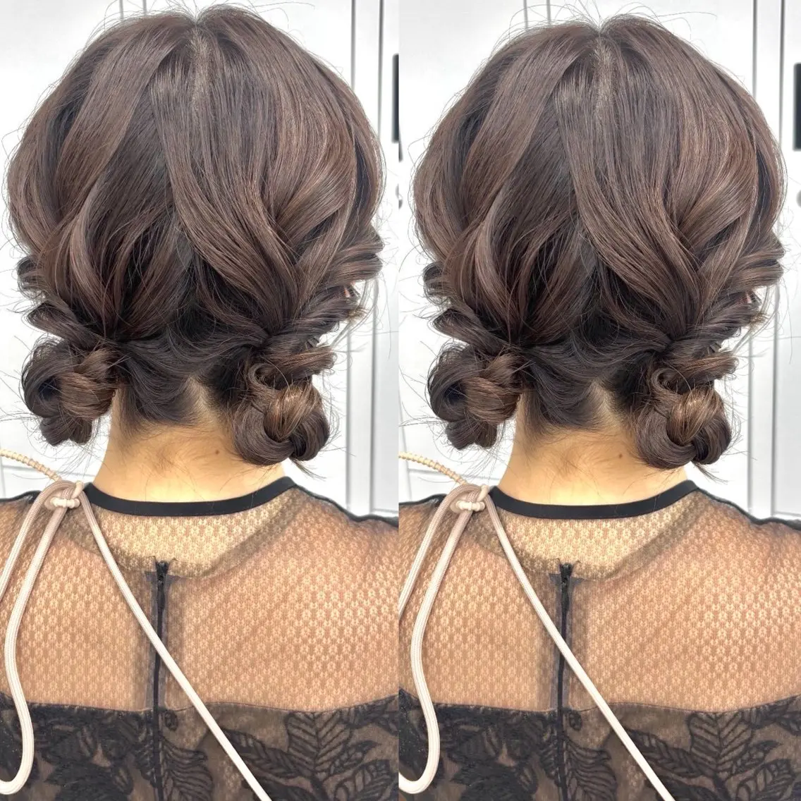 ロング ヘアアレンジ ヘアセット ヘアメ🎀ハイトーン 🩵エクステ🪄しほのヘアスタイル