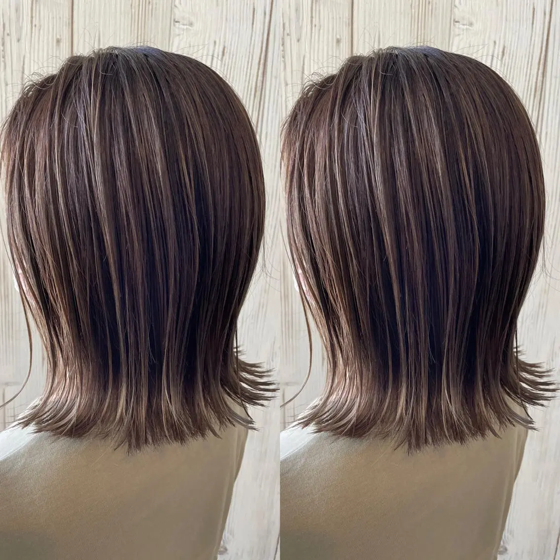 ミディアム カラー ブリーチ ハイライトカラー ハイライト ヘアカラー トリートメント ヘアサロンオスカー 岸和田蛸地蔵店のヘアスタイル