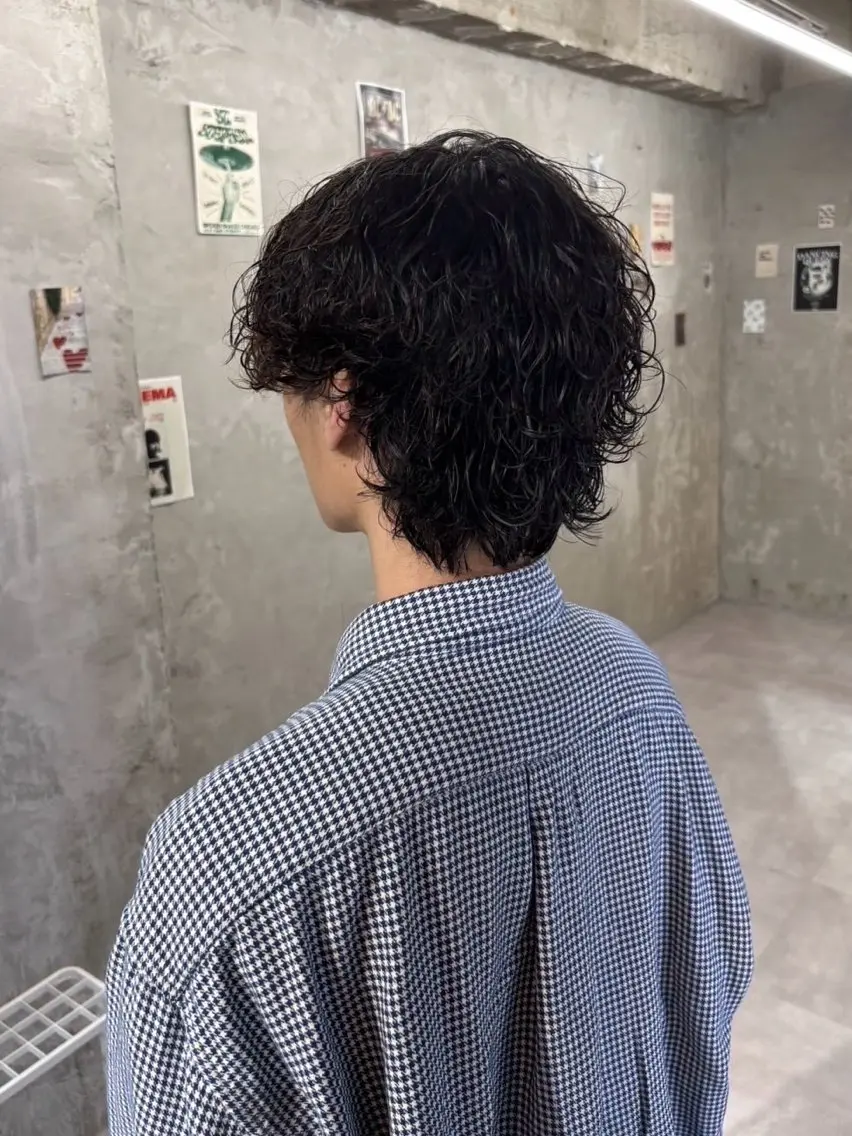 ショート パーマ ウルフカット スパイラルパーマ カット パーマ トリートメント door white hideのヘアスタイル