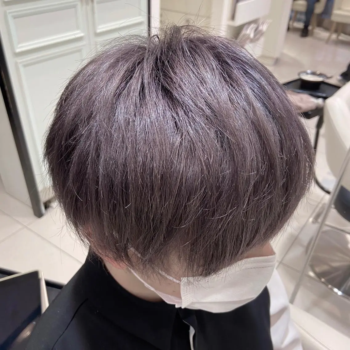カラー メンズ ラベンダーカラー メンズ縮毛矯正 ♠️店長下平隼人のヘアスタイル