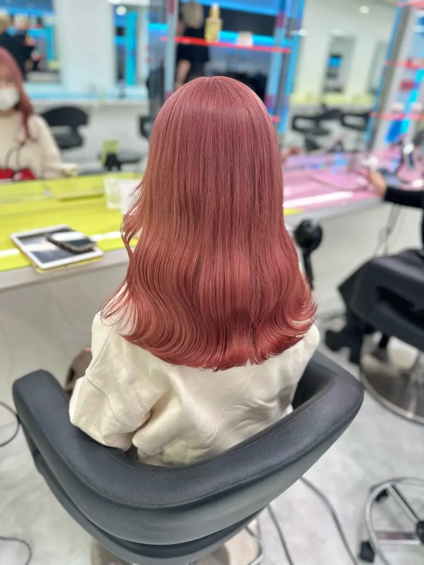 セミロング カラー ベージュカラー ブリーチ ケアブリーチ ♡ダブルカラー特化♡ miyuのヘアスタイル