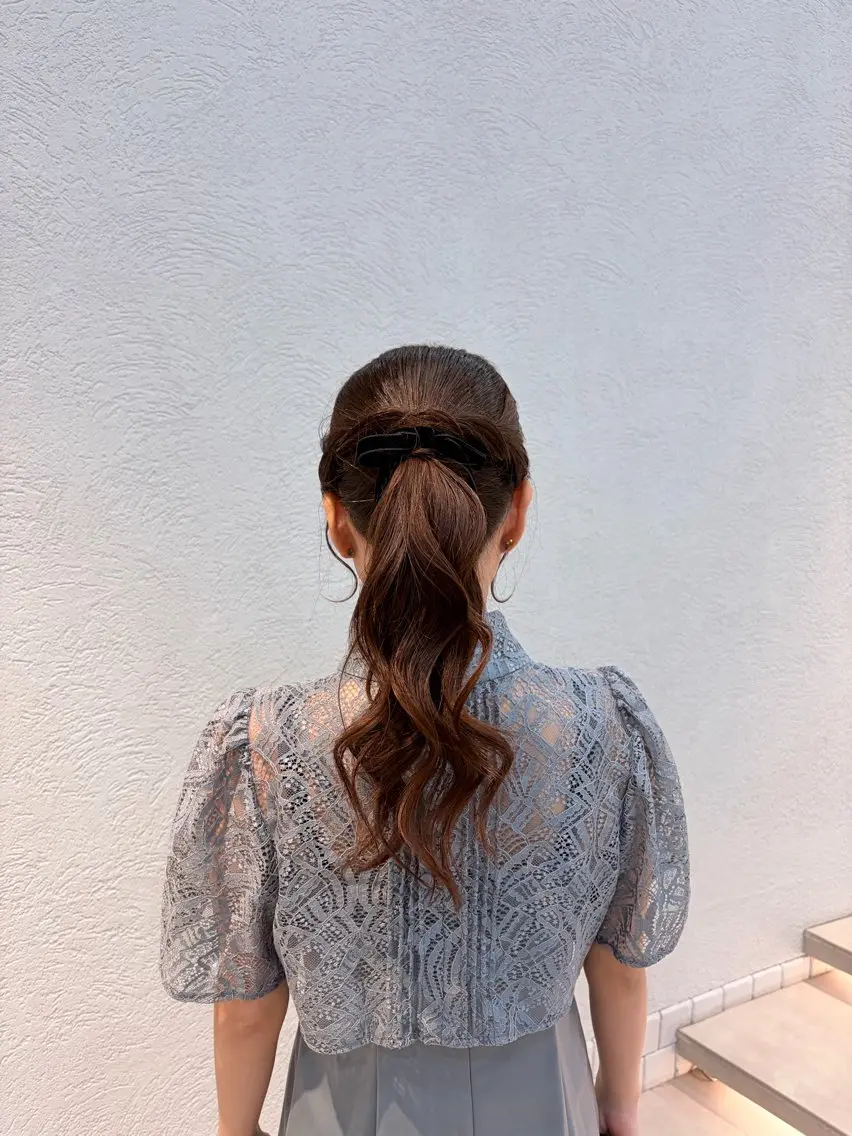 ヘアアレンジ ヘアセット 小川 遥のヘアスタイル