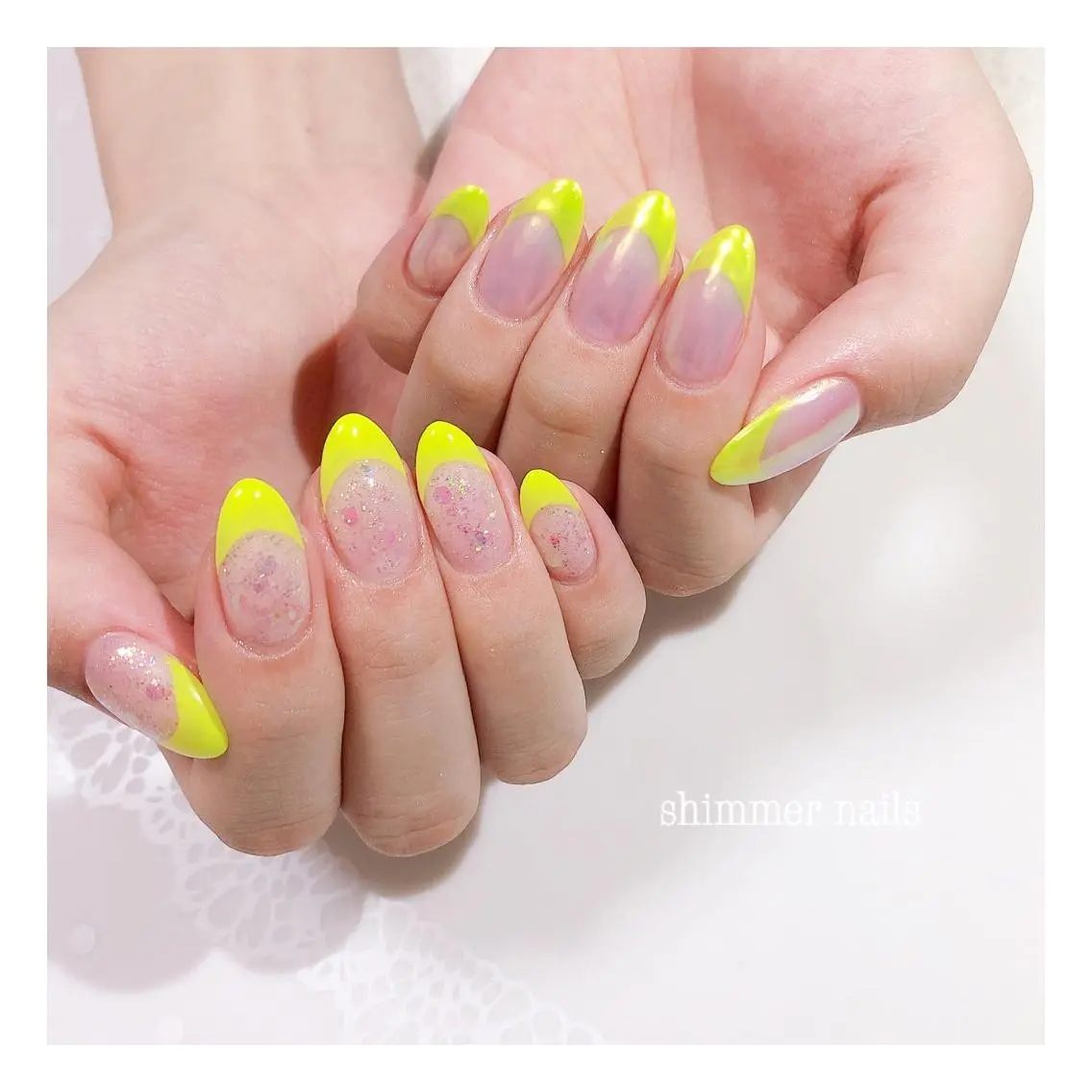 ネイル フレンチネイル shimmer nailsのネイルデザイン