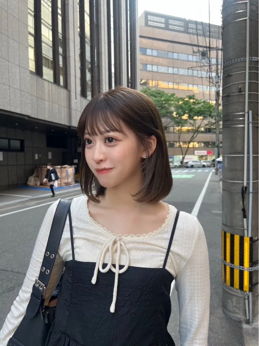 ミディアム カラー haruka / CosyVelvetのヘアスタイル
