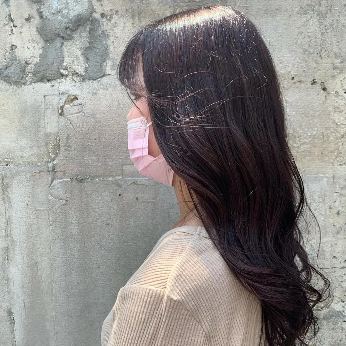 ロング カラー イルミナカラー ピンクカラー バイオレットカラー 韓国🇰🇷髪質改善 Chisaki치사키のヘアスタイル