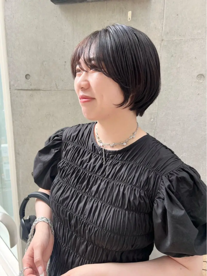 ショート 横浜/メンズカット 曲がる縮毛矯正のヘアスタイル