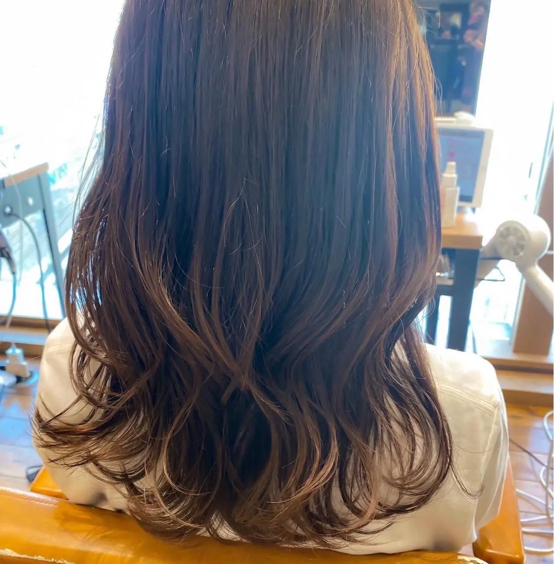 セミロング カラー ベージュカラー ラベンダーカラー ラベンダーベージュ 似合わせカット 顔周り/くびれヘア 韓国ヘア💕風間るなのヘアスタイル