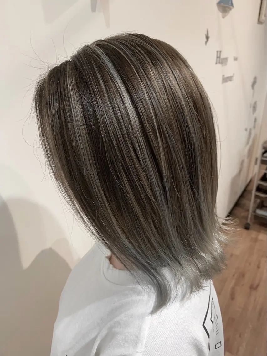ミディアム カラー カット ヘアカラー トリートメント ✨ショート/ボブ 縮毛矯正✨アキラのヘアスタイル