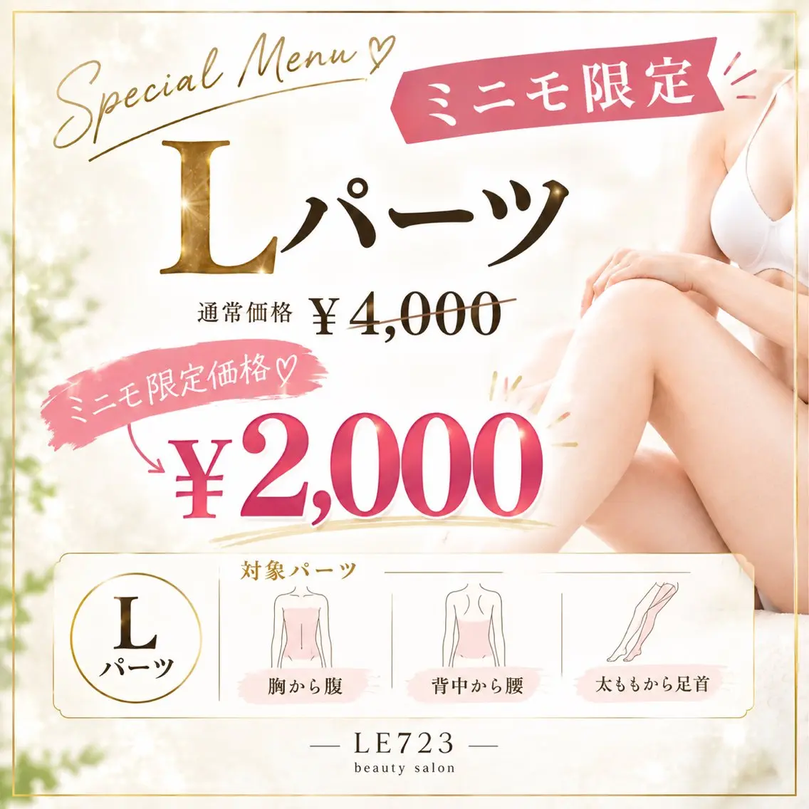脱毛 LE 723のエステ・リラクイメージ