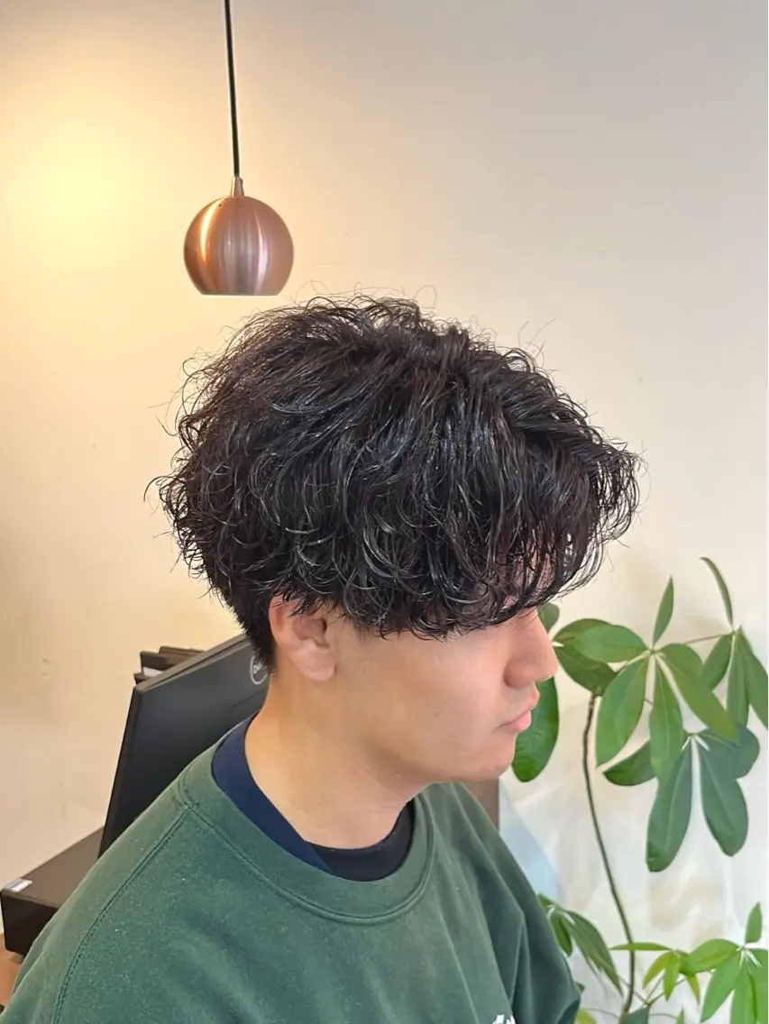 【メンズ人気No.1】🔥カット＋パーマ＋トリートメント💈朝のセットが楽になるメンズスタイル✨の写真