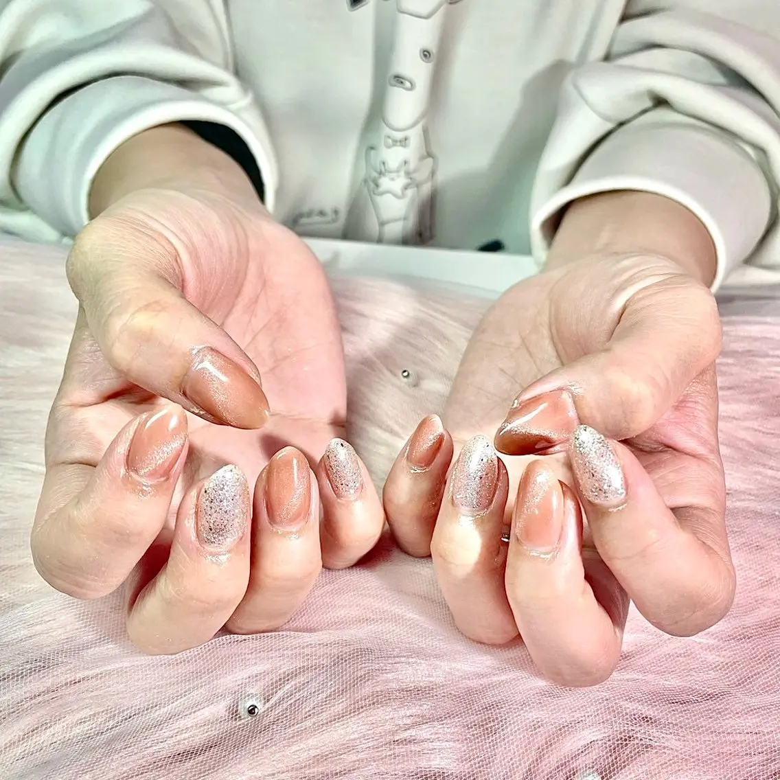 ネイル フラッシュネイル マグネットネイル Jr.ネイリスト🤍 【Alissa】新栄のネイルデザイン